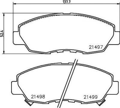 Textar 2149701 Колодки тормозные, передние