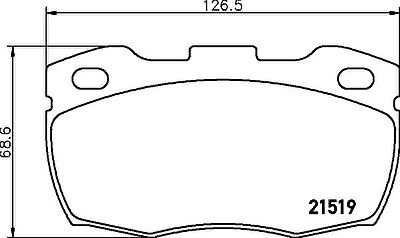 Textar 2151902 комплект тормозных колодок, дисковый тормоз на LAND ROVER DEFENDER Station Wagon (LD)