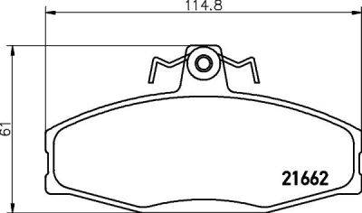 TEXTAR Колодки передние SKODA Felicia (2166201)