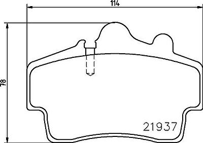 Textar 2193702 комплект тормозных колодок, дисковый тормоз на PORSCHE BOXSTER (987)