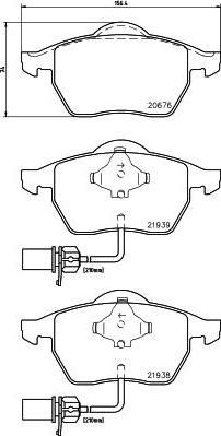 Textar 2193881 комплект тормозных колодок, дисковый тормоз на VW PASSAT Variant (3B6)