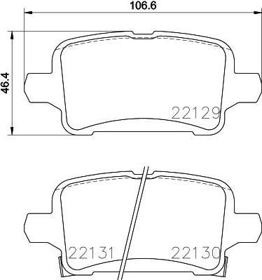 Textar 2212901 комплект тормозных колодок, дисковый тормоз на OPEL ASTRA K Sports Tourer