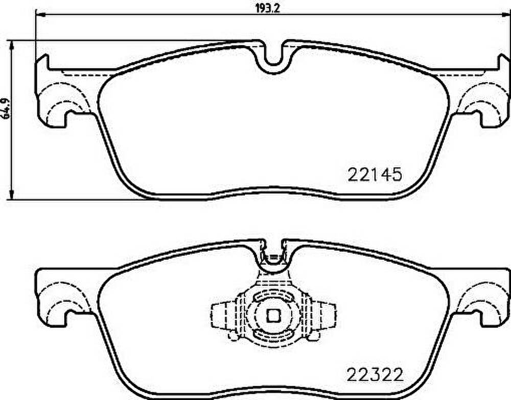 Textar 2214501 комплект тормозных колодок, дисковый тормоз на JAGUAR XE (JA_, X760)