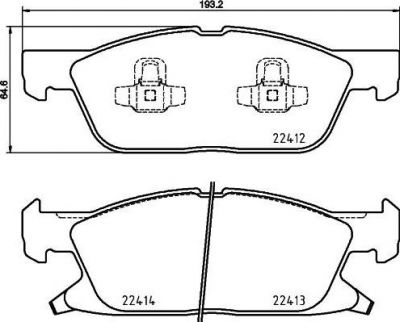 Textar 2241201 комплект тормозных колодок, дисковый тормоз на FORD GALAXY