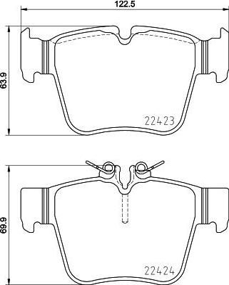 Textar 2242301 комплект тормозных колодок, дисковый тормоз на MERCEDES-BENZ GLC (X253)