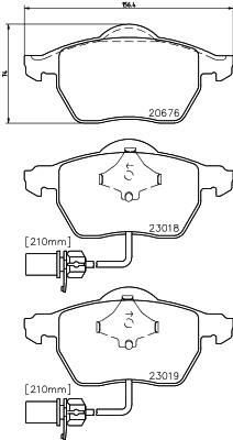 Textar 2301802 комплект тормозных колодок, дисковый тормоз на SKODA SUPERB (3U4)