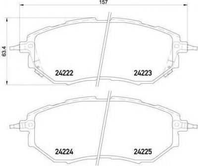 TEXTAR Колодки торм.зад. Opel Astra G, Zafira (2325803)