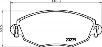 TEXTAR Колодки передние FORD MONDEO 00-> (1126718, 2327904)