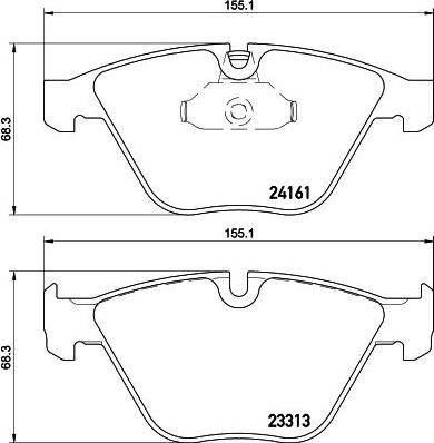 TEXTAR Колодки торм.пер. 3 (E90, E91) (2331303)