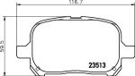 TEXTAR Колодки передние TOYOTA/LEXUS RX300 (USA) (446533180, 2351302)