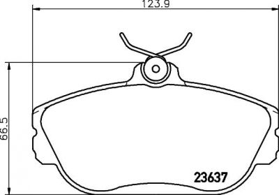 Textar 2363701 комплект тормозных колодок, дисковый тормоз на FORD USA TAURUS (P5_)