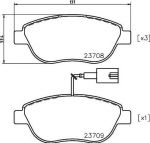 TEXTAR Колодки передние FIAT Bravo 07- (77363958, 2370802)