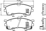 TEXTAR Колодки передние MAZDA 323/626 1.8/2.0L all 94-03 (2384504)