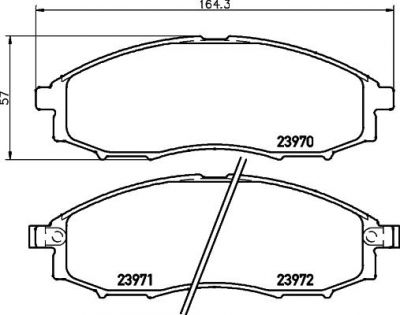 Textar 2397001 комплект тормозных колодок, дисковый тормоз на NISSAN PICK UP III (D22)