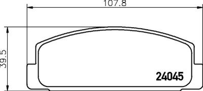 TEXTAR Колодки задние MAZDA 6/626 (GGYM2643Z, 2404501)