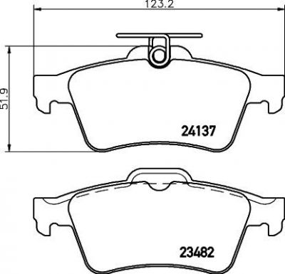 Textar 2413781 комплект тормозных колодок, дисковый тормоз на OPEL VECTRA C