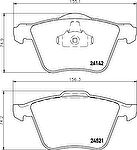 TEXTAR Колодки передние FORD S-Max 07->/VOLVO S80 II/JAGUAR S-Type 02-> (30736322, 2414201)