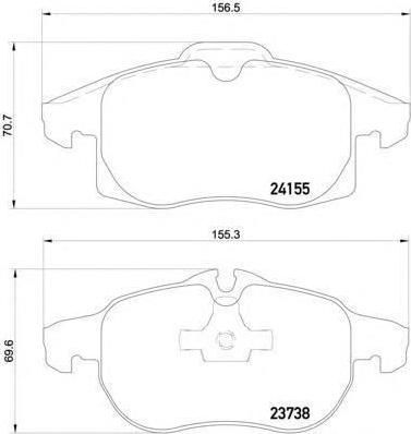 TEXTAR Колодки передние OPEL Vectra C (2415501)