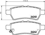 TEXTAR Колодки задние NISSAN PATHFINDER 05-/NAVARA 05- (44060EB325, 2424001)