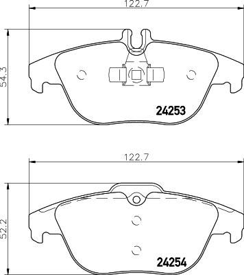 TEXTAR Колодки задние MB C-Class (W204)/E-Class (C207) all 07-> (54200720, 2425301)