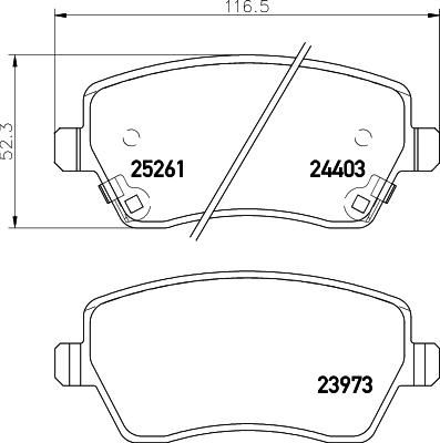 TEXTAR Колодки торм. NISSAN MICRA K13 10> передние (2440301)