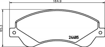 TEXTAR Колодки передние FORD Transit 2.2-2.4 2006-> (1560023, 2448501)