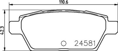 Textar 2458102 комплект тормозных колодок, дисковый тормоз на MAZDA 6 (GG)