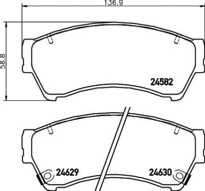 TEXTAR Колодки передние MAZDA 6 07-> (GSYD3328ZA, 2458202)