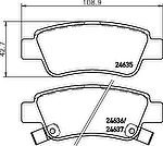 TEXTAR Колодки задние HONDA CR-V 07- (43022SWWG02, 2463501)