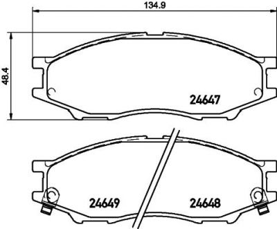 TEXTAR Колодки передние NISSAN ALMERA classic (2464701)