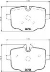 TEXTAR Колодки тормозные задние (2470301)