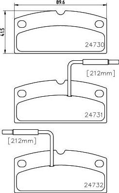 Textar 2473001 комплект тормозных колодок, дисковый тормоз на LIGIER NOVA