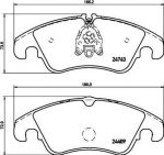 TEXTAR Колодки передние AD A4/A5/Q5 (8K0698151L, 2474301)