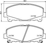 TEXTAR Колодки передние HONDA ACCORD 2.4L 09-> (45022TL0G51, 2476601)