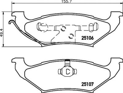 Textar 2510601 комплект тормозных колодок, дисковый тормоз на CHEVROLET SILVERADO 1500