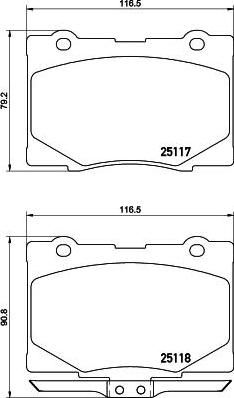Textar 2511701 комплект тормозных колодок, дисковый тормоз на HONDA LEGEND IV (KB_)