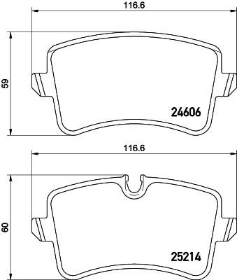 TEXTAR Колодки задние AD A5/A6/A7 (2521403)