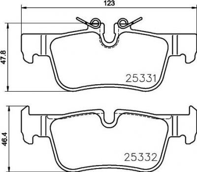 Textar 2533101 комплект тормозных колодок, дисковый тормоз на X1 (F48)