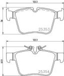 Textar 2535301 комплект тормозных колодок, дисковый тормоз на MERCEDES-BENZ C-CLASS (W205)