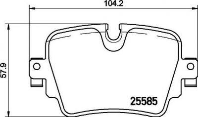 Textar 2558501 комплект тормозных колодок, дисковый тормоз на JAGUAR F-TYPE кабрио (QQ6_)