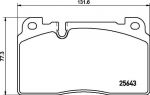 TEXTAR Колодки передние t=15.6mm AUDI Q5 2.0TFSI/2.0TDI 2012->/Type Brembo t=15.6mm (8R0698151G, 2564302)