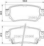 Textar 2596501 комплект тормозных колодок, дисковый тормоз на NISSAN QASHQAI (J11, J11_)