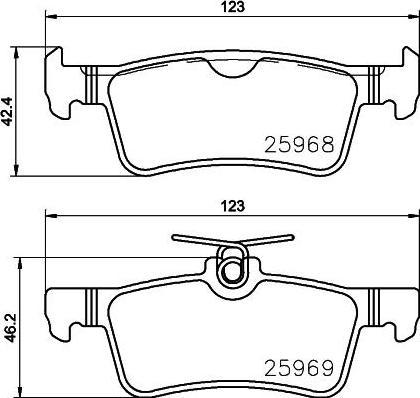 Textar 2596801 комплект тормозных колодок, дисковый тормоз на PEUGEOT 308 SW II