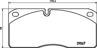 Textar 2906705 комплект тормозных колодок, дисковый тормоз на NISSAN ATLEON