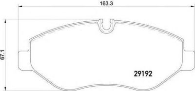 TEXTAR Колодки передние MB W639/3/5T-Sprinter/VW Crafter 30-50/Type Brembo (44208320, 2919202)