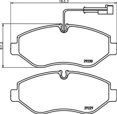 Textar 2922902 комплект тормозных колодок, дисковый тормоз на NISSAN CABSTAR