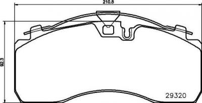 Textar 2932005 комплект тормозных колодок, дисковый тормоз на IVECO EuroCargo