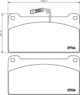Textar 2976402 комплект тормозных колодок, дисковый тормоз на MERCEDES-BENZ UNIMOG