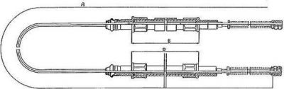 Textar 44000300 трос, стояночная тормозная система на VW POLO (86C, 80)
