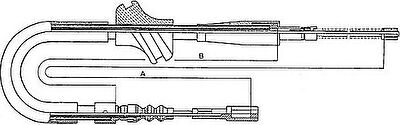 Textar 44000900 трос, стояночная тормозная система на AUDI 90 (89, 89Q, 8A, B3)